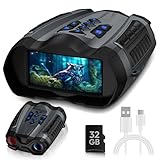 WARMTUYO Night Vision Goggles, 4K Binoculars with Camera, 3.5