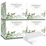WOWOTEX Disposable Face Towel Biodegradable Large Dry Face Wipes 240 Count/4 Box Extra Thick Soft Clean Facial Towels for Sensitive Skin, Makeup Removing, Facial Cleansing, Nursing, Travel, 10