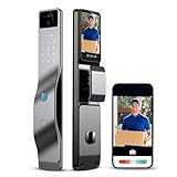 We Technology 3D Face Recognition Smart Door Lock, WiFi Door Locks with Camera, Video Doorbell, Fingerprint, Passcodes, IC Card, Keyless Smart Mortise Lock, Alexa Door Locks for Front Door, Tuya APP