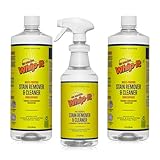 Whip-It Stain Remover and Concentrate Kit, 2-32oz Concentrates & 1-32 OZ Pro Spray Stain Remover, Makes 64 Bottles, Removes Coffee, Wine, Baby Stains, Pet Stains, Plant Based, Enzyme Cleaner, 500 Uses