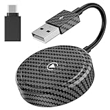 Wireless CarPlay Adapter for Apple Devices, CarPlay Dongle for OEM Wired CarPlay Cars, Convert Wired to Wireless CarPlay, Support Online Update Plug & Play Easy Use Fit for Cars 2010+& for iPhone