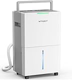 Wpsoert 4000 Sq.Ft Dehumidifier for Basement with Drain Hose, 45 Pint/Day Smart Compressor Dehumidifier with Drain Hose, Intelligent Humidistat, for Basement, Large Room, Bedroom, Home