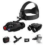 XYTEC Night Vision Goggles, Head-Mounted Digital Infrared Night Vision Binoculars for Adults, 5X Digital Zoom, HD Large Screen Binoculars Perfect for Hunting Outdoor Observation with 32GB TF Card