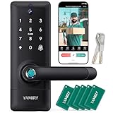 Yamiry 2-in-1 Video Doorbell Smart Lock, Black, Keypad