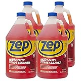 Zep Heavy-Duty Citrus Degreaser Cleaner Concentrate - 1 Gallon (Case of 4) ZUCIT128 - Restaurant Grade Degreaser and Cleaner Removes Oil, Grease, Adhesive, and Kitchen Soil on Stovetops, Appliances