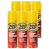 Zep Heavy-Duty Foaming Citrus Degreaser & Cleaner - 18 Oz. (Case of 6) - ZUHFD186 - Pro-Trusted Citrus Formula Cuts Through Grease & Grime with Ease