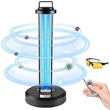 coospider-repta 38W UV Sanitizer Light, Portable Ultraviolet Light with 3-Gear Timer and Remote Control, 110V UV Light, 99.99% UVC Cleaning Lamp for Home, Office, Hotel, School