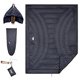 iClimb 3M Thinsulate Insulation Warm Camping Blanket Ultralight Compact (Dark Grey)