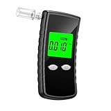 2024 Upgraded Breathalyzer,Breathalyzers for Alcohol with LCD Digital Display,Alcohol Breathalyzer Tester for Home Use,Portable Breathalyzer with 10 Mouthpieces and Carrying Case (Black)