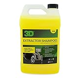 3D Extractor Carpet Cleaner Shampoo for Machine Use - Upholstery Cleaner, Stain Remover & Odor Eliminator - Low Foam, No Residue Formula 1 Gallon
