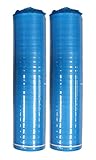 400Sqft AMERIQUE Premium 3 Mm Thick Flooring Underlayment Padding with Tape & Vapor Barrier 3 in 1 Heavy Duty Foam (400SF Total, 200SF/Roll), 400 Sq.'., Royal Blue (Pack of 2)
