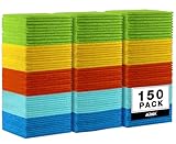 AIDEA Microfiber Cleaning Cloths-150PK, Microfiber Towels for Cars, Premium All-Purpose Car Cloth, Lint-Free Rags, Absorbent Microfiber Cloth for SUVs, House, Kitchen, Window-12×12"
