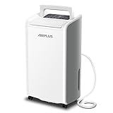 AIRPLUS 4,500 Sq.Ft 70 Pint Dehumidifier for Basements and Home-with Drain Hose,Efficient,Energy-with Dual Protection and 4 Smart Modes,24H Timer,Defrost,for Large room