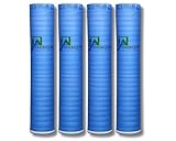 AMERIQUE Premium Heavy Duty Foam Flooring Underlayment 1.5MM Padding with Vapor Barrier & Tape, Coverage: 800 sq. ft, Royal Blue, Square Feet (Pack of 4)