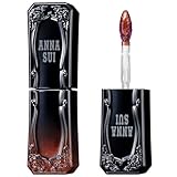 ANNA SUI Tint Rouge, Gloss Liquid Lipstick, Slightly Tinted, Lightweight, Long-Lasting, Pearl, Brown, 500 Spicy Cola, 0.24 oz