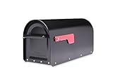 ARCHITECTURAL MAILBOXES 5560B-R-10 Architectural Mailboxes Sequoia Post Mount Mailbox, Large, Black