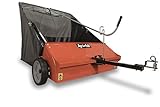 Agri-Fab 45-0492 44" Tow-Behind Lawn Sweeper, 25 cu. ft Hopper Bag Capacity; Leaf & Grass Cathcher, with Adjustable Brush Height and Dump From Seat Handle