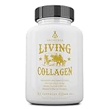 Ancestral Supplements Grass Fed Beef Living Collagen Nutritional Powder Supplement, 3000mg, Promotes Healthier, Younger Looking Skin, Hair, Nails and Joints, Type II, 180 Capsules