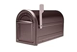 Architectural Mailboxes Mapleton Galvanized Steel Post Mount Mailbox, Compatibility Code F, 7900-2RZ-CG-10, Rubbed Bronze, Large Capacity