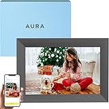 Aura Digital Picture Frame - 10.1" HD Display | Wirecutter's Best Digital Frame for Gifting - Send Photos Directly from Your Phone from Anywhere | Quick & Easy Setup Over WiFi - Free Aura App | Black