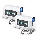 BACtrack C6 Keychain Breathalyzer (2 Pack) | Professional-Grade Accuracy | Optional Smartphone Connectivity | Compatible w/Apple iPhone & Android Devices | Apple HealthKit Integration
