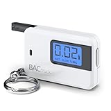 BACtrack Go Keychain Breathalyzer (White) | Ultra-Portable Pocket Keyring Alcohol Tester for Personal Use