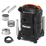 BIELMEIER 120V Ash Vacuum for Pellet Stoves,Wood Stoves, Fireplaces Grills,5-Gallon Capacity,7.6 AMP Motor,Heat-Resistant Filter,Heavy Duty Ash Cleaner with Strong Suction for Efficient Cleaning