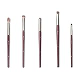 BK BEAUTY - BRUSH SET FOR HOODED OR SMALLER EYES (5PC) - Eyeshadow Brush Set for Blending, Smudging & Defining Eyeshadow and Eyeliner | Premium Eye Makeup Brushes for Precise Application