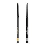 Beauty For Real I-Line 24-7 Eyeliner Bundle - Includes 24 Karat + Totally Titanium - Long-Wearing, Waterproof Gel Formula - Safe for Sensitive Eyes & Contact Lens Wearers - 0.01 oz Each