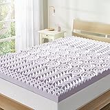 Best Price Mattress Queen Mattress Topper - 3 Inch 5-Zone Memory Foam Bed Topper with Lavender Infused Cooling Mattress Pad, Queen Size