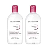Bioderma Sensibio H2O Micellar Water, Duo Pack Makeup Remover, Gentle for Skin, Fragrance-Free & Alcohol-Free, No Rinse Skincare with Micellar Technology for Normal To Sensitive Skin Types
