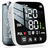 Blood Pressure Monitor for Home Use, Automatic Upper Arm BP Machine - Medical Grade, FDA Cleared, Adjustable Cuff Size, for 2 Users, with 300 Sets Memory and HR Detection