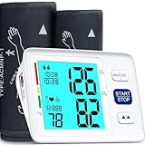 Blood Pressure Monitor for Home Use Extra Large Cuff Automatic Digital Blood Pressure Machine 9-17''&13-21''Adjustable Blood Pressure Cuff- Backlit Display 2x500 Memories 4AAA Batteries Carrying Case1