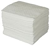 Brady SPC BPO100 15" x 17" Heavy Weight Economical Oil Only Absorbent Pads - 100 ct