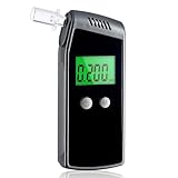 Breathalyzer,Portable Alcohol Tester with USB Rechargeable,Professional-Grade Accuracy Breathalyzer with LCD Digital Display(10 Mouthpieces)