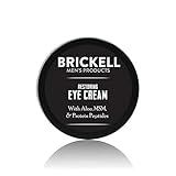 Brickell Men's Restoring Under Eye Cream for Men, Natural and Organic Anti Aging Eye Balm To Reduce Puffiness, Wrinkles, Dark Circles, Crows Feet and Under Eye Bags, 0.5 Ounce, Unscented