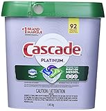 Cascade Platinum Dishwasher Detergent Powder 92 Fresh Scent ActionPacs Net Wt 51.2 Ounce