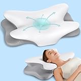 Cervical Neck Pillow for Pain Relief - Ergonomic Side Sleeper Pillow for Neck Support, Cooling Memory Foam Pillows for Sleeping, Contour Pillow Orthopedic Bed Pillow for Back Stomach Sleepers