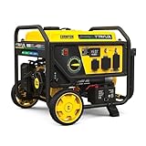 Champion Power Equipment 5000-Watt Electric Start Tri Fuel RV Ready Portable Generator with CO Shield