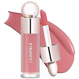 Cilrofelr Dewy Liquid Blush, Soft Cream Liquid Blush for Cheek, Buildable & Blendable Pigment, Lightweight & Smooth Texture, Longwear Formula for a Soft, Natural Flush (01 Soft Rose)