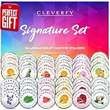 Cleverfy Shower Steamers Aromatherapy 36 Pack - Christmas Gifts for Women and Stocking Stuffers for Adults and Teens. Premium Shower Bombs with Essential Oils. Signature Set