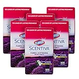 Clorox Scentiva Fabric Softening Dryer Sheets | Fabric Sheets in Tuscan Lavender & Jasmine Scent | Laundry Dryer Sheets for Fresh & Clean Clothes| 105 Count