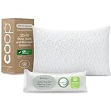 Coop Home Goods Original Adjustable Pillow, Queen Size Bed Pillows for Sleeping, Cross Cut Memory Foam Pillows - Medium Firm Back, Stomach and Side Sleeper Pillow, CertiPUR-US/GREENGUARD Gold
