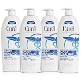 Curel Daily Healing Body Lotion for Dry Skin, Dermatologist Recommended Hydrating Body Lotion with Advanced Ceramides Complex, 20 Oz, Pack of 4