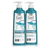 Curel Hydra Therapy In Shower Lotion, Itch Defense Body Moisturizer with Advanced Ceramide Complex, Vitamin E, & Oatmeal Extract, 12 Oz, Pack of 2