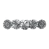 DANFORTH - Flowers Hair Barrette - Handcrafted Pewter Barrettes For Women - 3 ½” - Made In USA