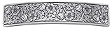 Danforth Wild Rose Metal Hair Barrette – Handcrafted Pewter Hair Barrettes For Women – Thick Hair Clips For Women – ¾” x 3 ½”, Made In USA