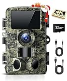 Dargahou Trail Camera - 4K 48MP Game Camera with Night Vision, 0.05s Trigger Motion Activated Hunting Camera, IP66 Waterproof, 130 Wide-Angle with 46pcs No Glow Infrared LEDs for Outdoor Wildlife