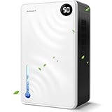 Dehumidifier, (1000 Sq.Ft) Dehumidifier for Home, 118 OZ Water Tank Dehumidifiers for Basement, Dehumidifier with Timer, Humidity Display and Silent Mode, Dehumidifier with Drain Hose (White)