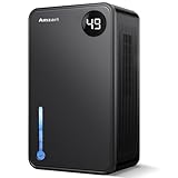 Dehumidifier (1000 sq.ft), 120 OZ Dehumidifiers for Home with Humidity Display, Dehumidifier with Drain Hose for Basement, Timer Setting Dehumidifier, Auto Shut Off Dehumidifier for Bedroom, Black